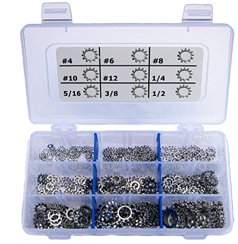 Stainless Steel External Star Lock Washer Assortment Kit