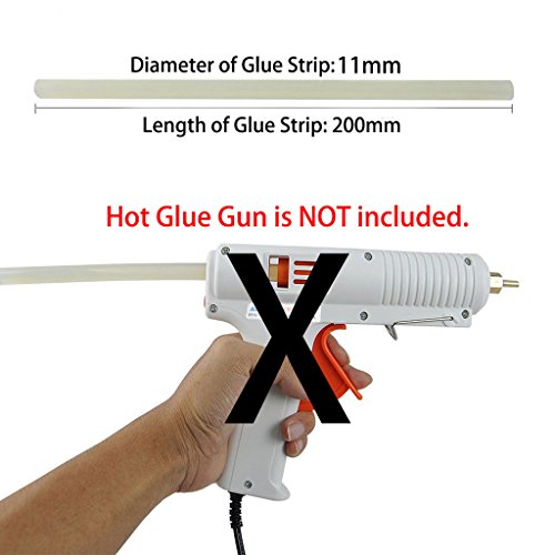 TrendBox 1 Pack (10 Hot Melt Glue Sticks) Strips 11mmx200mm Melting Adhesive For Handmade Craft DIY Home Office Project Fix & Repairs 10 Hot Melt Glut Sticks