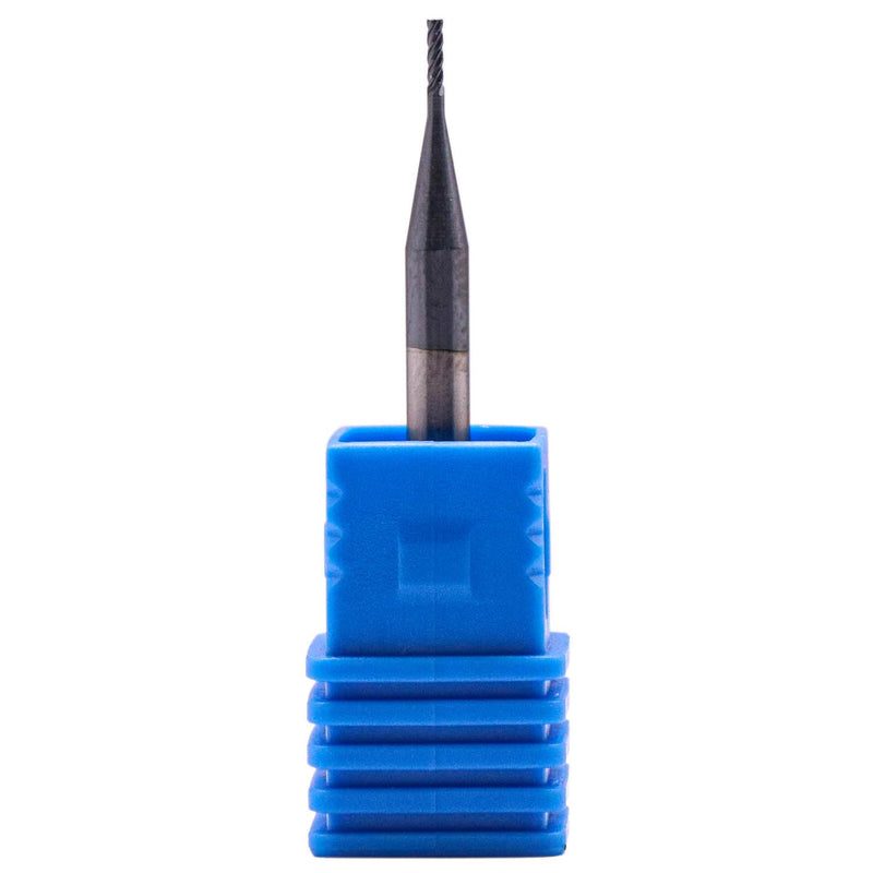 BestParts 5Pcs 1/32" 4 Flute Solid Carbide Square End Mills - AlTiN Coated | 30 Degree Helix, 1/32" Cutting Diameter, 1/8" Shank Diameter, 1/8" Length of Cut, 1-1/2" Overall Length 1/32 in 5