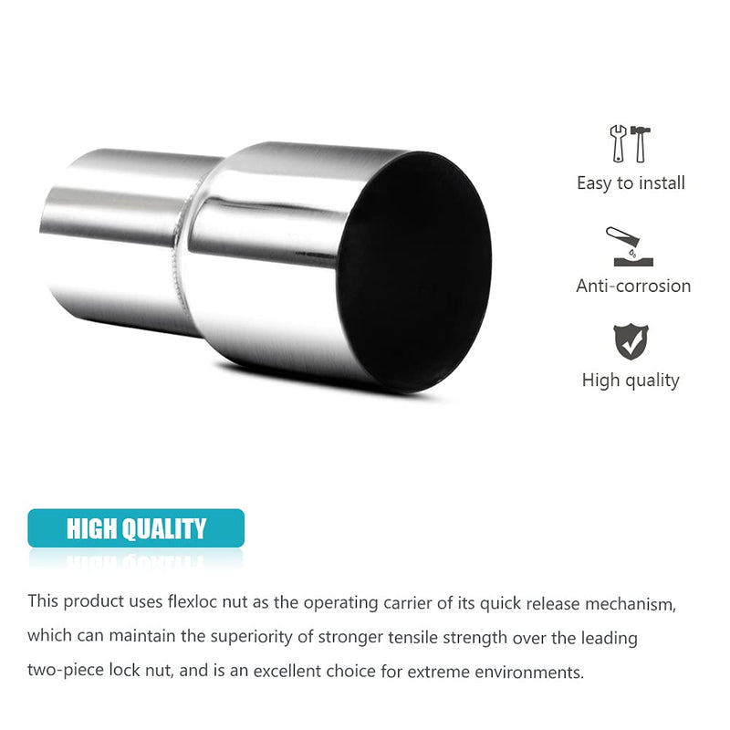 Universal 2.5" ID to 3" ID Exhaust Pipe Adapter Connector Reducer 304 Stainless Steel 2.5 Inch to 3.0 Inch 2 1/2” ID to 3.0” ID kit 2PCS