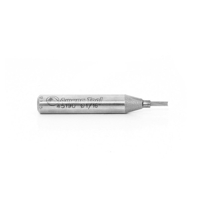 Amana Tool - 45190 Solid Carbide Cutting Edge Straight Plunge High Production 1/16 Dia x 3