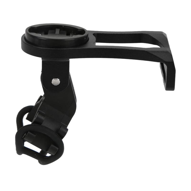 Bike Computer Mount, Extended Bicycle GPS Mount with CNC Alloy Body and Plastic Adapters for Edge Bryton CatEye Series, Compatible with Handlebar Diameter Less Than 38mm (Black) Black