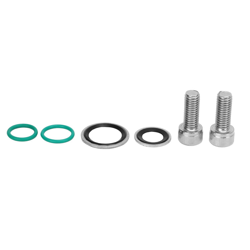 LS Swap AC Compressor Fittings LS AC Compressor Adapter Fittings 8AN 10AN 451‑1105 Replacement for 10S17F 10S20F Compressors
