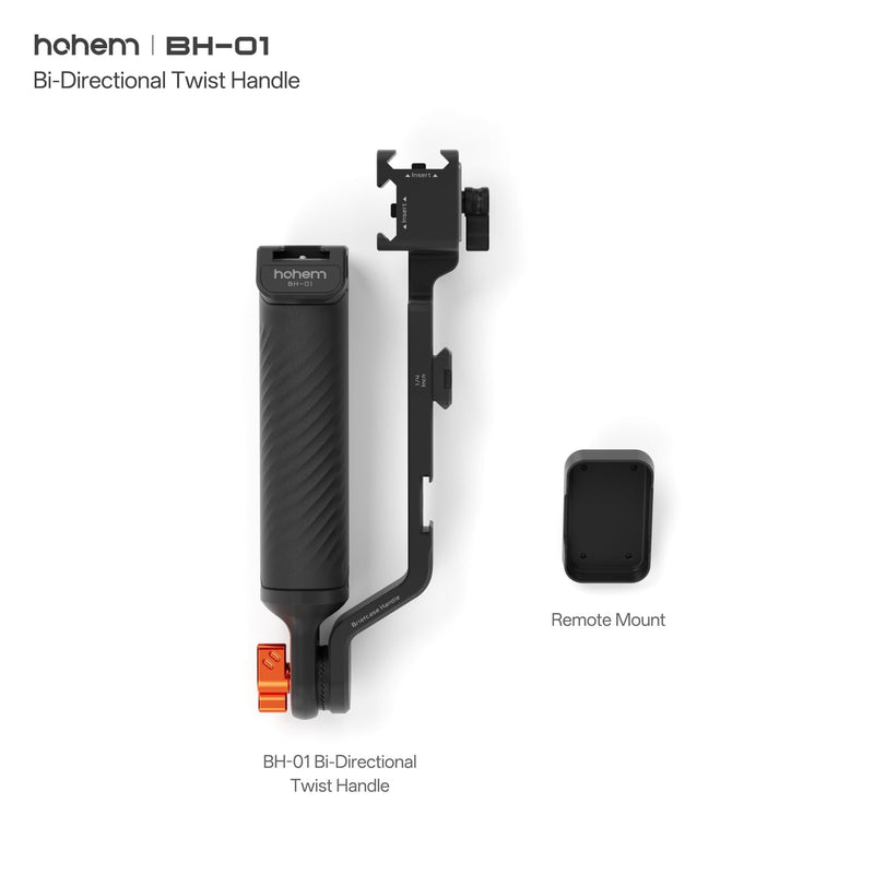 Hohem BH-01 Sling Handgrip for MT3 Pro Gimbal, Bi-Directional Twist Grip, Ergonomic Briefcase Handle for Low Angle Shots