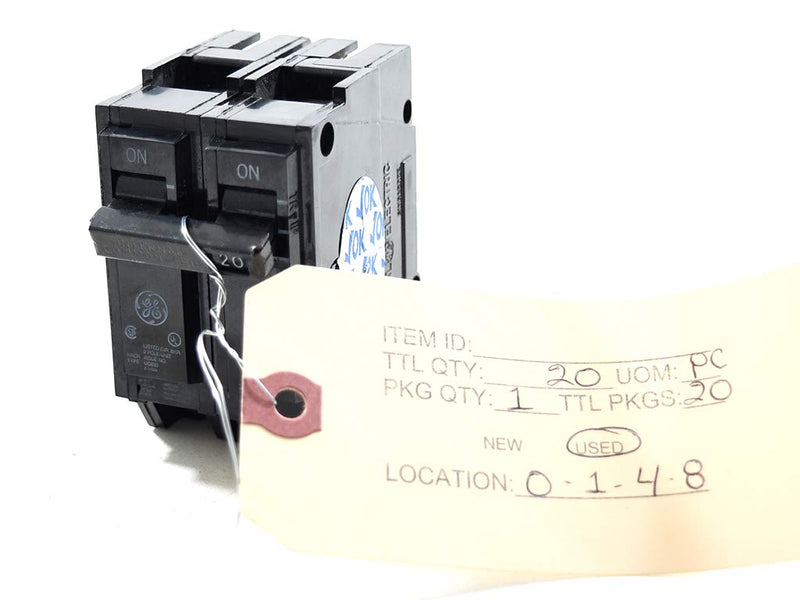 General Electric THQL2120 Circuit Breaker 1/pkg 20A 240V 2P