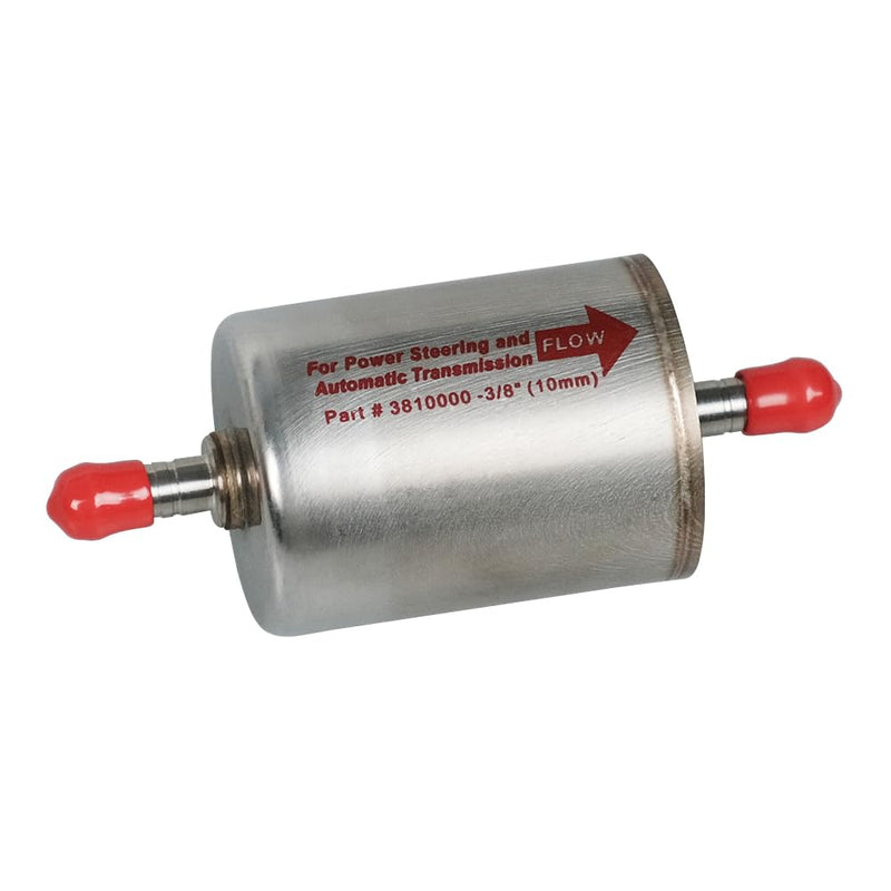 3810000 3/8" Inline Magnetic Transmission Power Steering Filter Replace 58953 TF101M 61658953 89001369 P1320 PS0004 Compatible with Universal Light Truck and Car