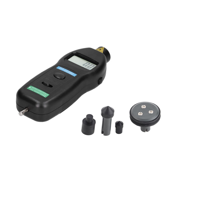 DT2236C Digital Photo Tachometer Pocket Rotation Digital Speed Tach Tester for Automobile Maintenance, 0.5-19999rpm, Non 2.5~99999rpm