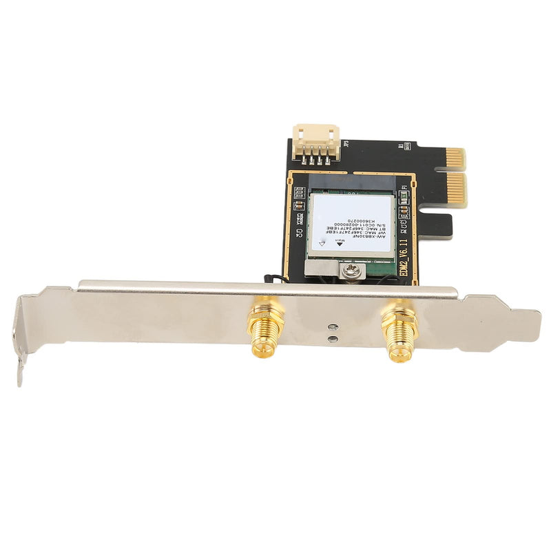 PCIe 6E Card, XB530NF MT7922 RZ616 2.4G 5G 6Ghz 3 band, Up to 2400Mbps Antenna MU MIMO PCIe Network Card, BT 5.2 Cordless NIC Adapter