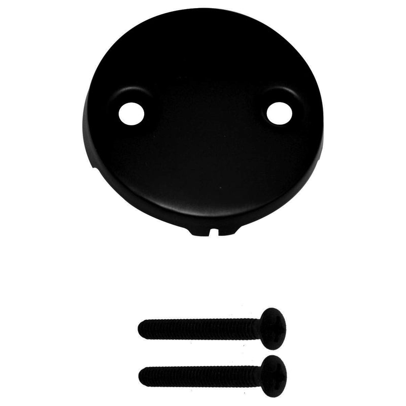 Westbrass Tip-Toe Sch. 40 ABS Bath Waste with Two-Hole Elbow, Matte Black, D4931-62 1 Pack