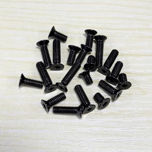 Flat Head Torx Red Dot Screw Kit 12.9G M3/M3.5/M4/#4-40/#6-40/#8-40/#6-32/#6-48, 6mm/8mm/10mm/12mm/14mm 4Pcs Each