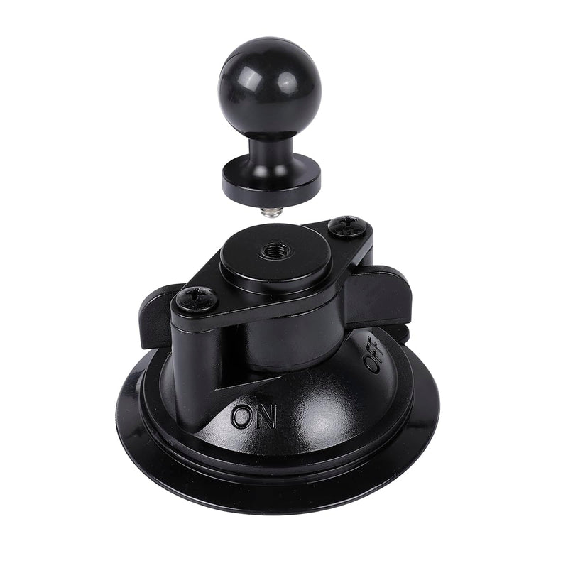 1" Ball Suction Cup Base with Adhesive Dashboard Pad Mounting Disk Compatible with RAM Mounts and Other B Size 25mm Ball Phone Holder