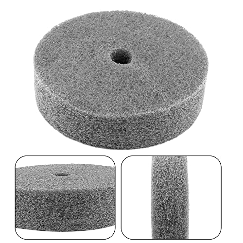 10Pcs Nylon Fiber Polishing Buffing Wheels 75mm/3" Deburring Wheel for Grinder Buffing Machine, Polishing Disc Wheel, Grey 3", 10Pcs, Grey