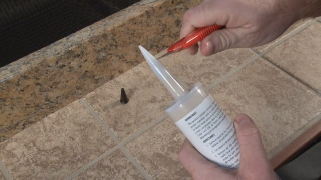 Color Fast Caulk Matched to Custom Building Products (Rose Beige Unsanded)