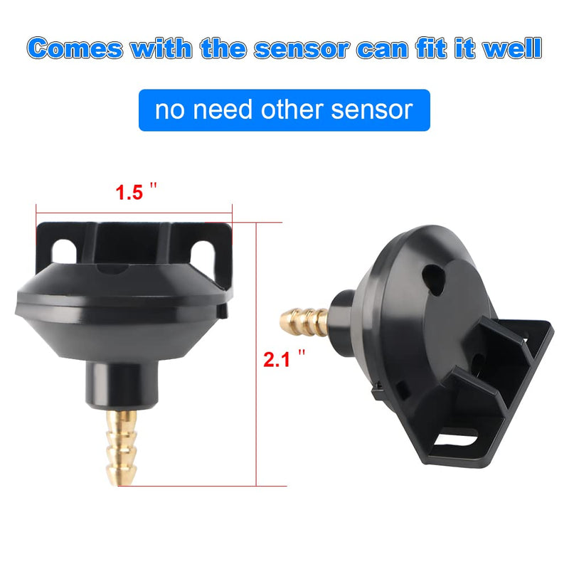 WATERWICH Turbo Boost Gauge PSI DC12V 2" 52mm Meter Kit with Boost Sensor for Car Truck Vehicle Automotive