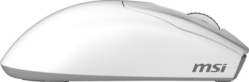msi Forge GM340 W White Gaming Mouse, 12800 DPI, 50M+ Clicks Micro Switch, Optical Sensor, Ergonomic Ambitextrous Hand Design, RGB Light