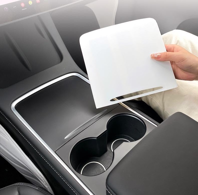 frani Center Console Cover 5Pcs Set for Tesla Model 3 2021-2023 Model Y 2021-2025,Tesla Interior Center Console Cover Decor Accessories White M3(21-23)/MY(21-25) 5Pcs White Set