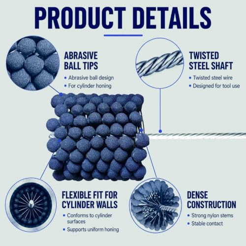 4.125 in (105mm) Cylinder Hone, 240 Grit Silicon Carbide Ball Hone 4.125'' (105mm)