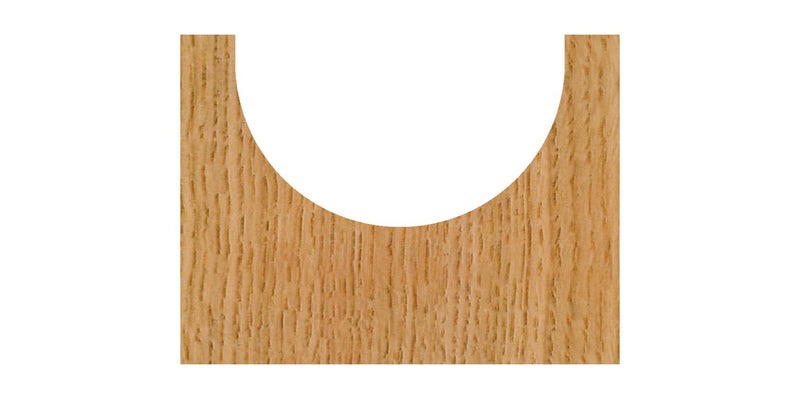 Whiteside Router Bits 1406 Round Nose Bit with 3/8-Inch Radius, 3/4-Inch Cutting Diameter and 7/16-Inch Cutting Length