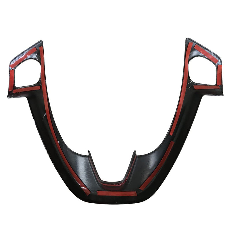 ruihe Carbon Fiber Color Steering Wheel Cover Trim Fit for Ford Fiesta 2012 2013 2014 2015 2016 2017 2018