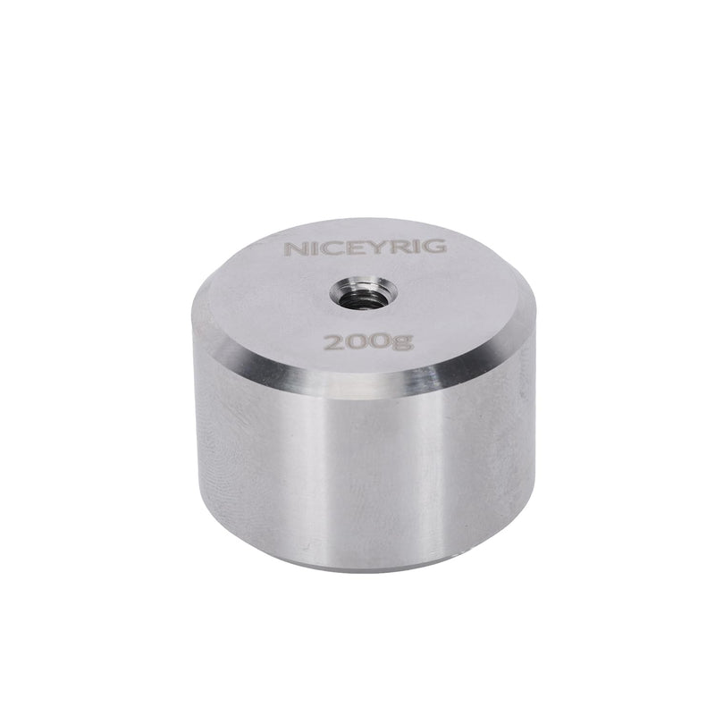 NICEYRIG Universal 200g Gimbal Counterweight for DJI RS 4 Pro/4/3 Pro/3-645 | with 1/4" Thread Mount Removable Counter Weight, Stainless Steel