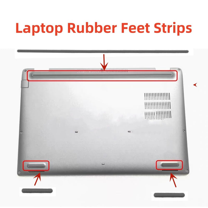 Laptop Bottom Case Rubber Feet Strips Replacement for Dell Latitude 5420 E5420 E5430 5430 Bottom Cover Nonslip Bumper Rubber Foot Pad