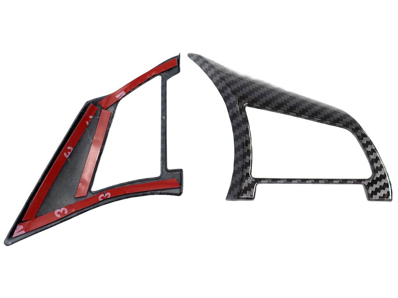 for Nissan Accessories Steering Wheel Trim Interior Decaration for Nissan Rogue Altima Sentra Kicks Leaf Versa (Carbon Fiber Black) Carbon Fiber Black