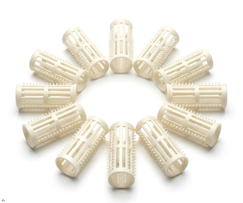 Salon Styled Heatless Curls Suitable For Wet Or Dry Hair With Pins. White (30mm)
