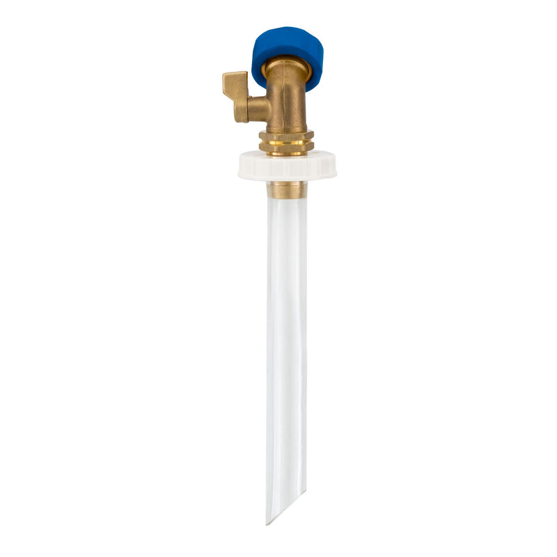 RecPro RV Secure Hands Free Water Tank Fill | Clear Tube | Brass Shut-Off | City Water Fill