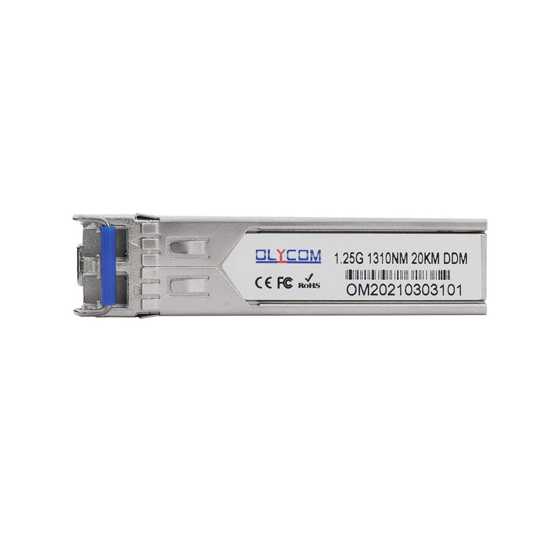 2pcs Industrial SFP Module 1.25Gb/s 20km Fiber Transceiver Duplex LC 1310nm Single-Mode DDM