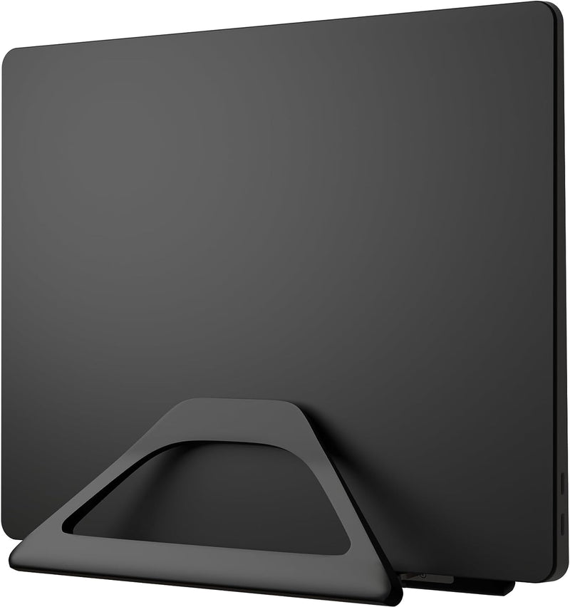 Elestoria Vertical Laptop Stand Holder- Adjustable Laptop Holder Vertical fits All MacBook, Chromebook & Gaming Laptops - Black