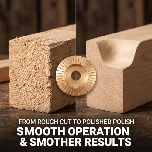 14PCS Wood Carving Disc Set for 4" & 4.5" Angle Grinder, 5 Shapes