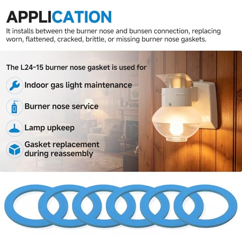 L24-15 Burner Nose Seal Gasket Compatible with Humphrey Gas Lights Parts