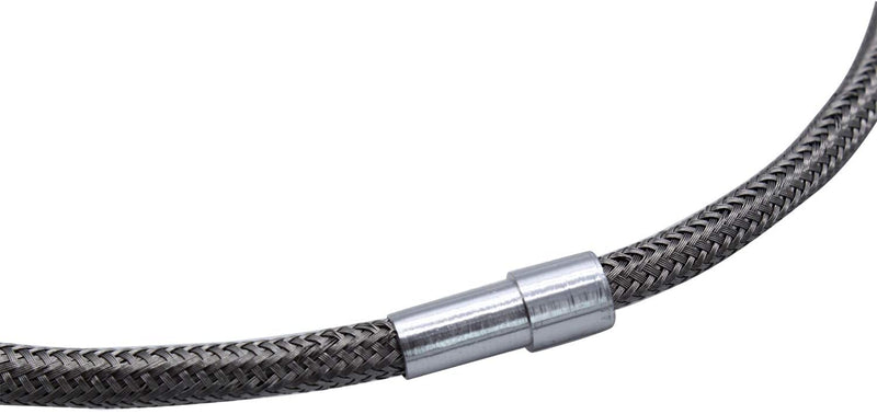 1 PC SHLPDFM TH-350 Stainless Braided Transmission Kick Down Cable Compatible with All Gm 350 Th350 Transmissions chevy Olds Pontiac Buick