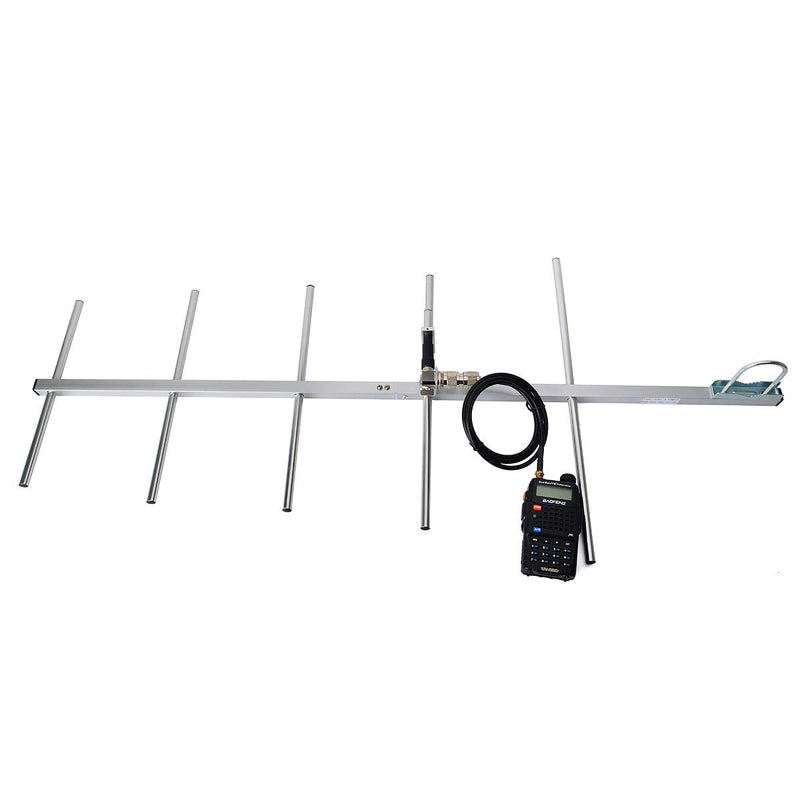HYS YAGI Antenna 9dBi High Gain Long Range UHF 70cm Base Antenna (400-470MHz) 5-Element Outdoor Antenna for Ham Radio, GMRS, Repeater Systems – for Motorola, Kenwood, Baofeng, Yaesu, ICOM