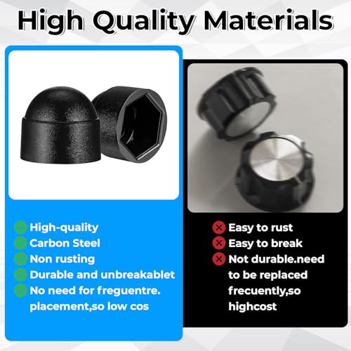 50Pcs Plastic Nut Cover M8×13mm Nut Cap