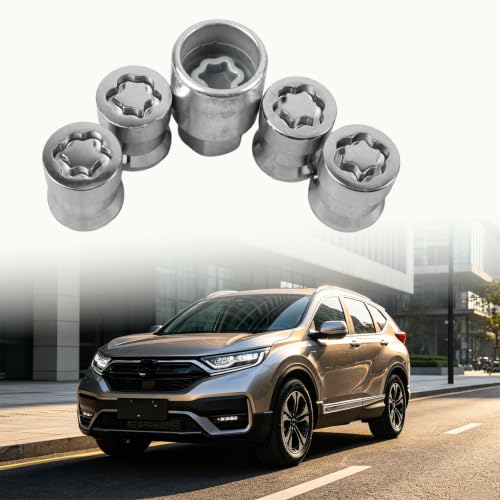 Wheel Lock Lug Nut Set Anti Theft Key Chrome Fit for Honda CR V for Civic for Accord Replace 08W42SCV101 08W42SCV100 08W42SCV102