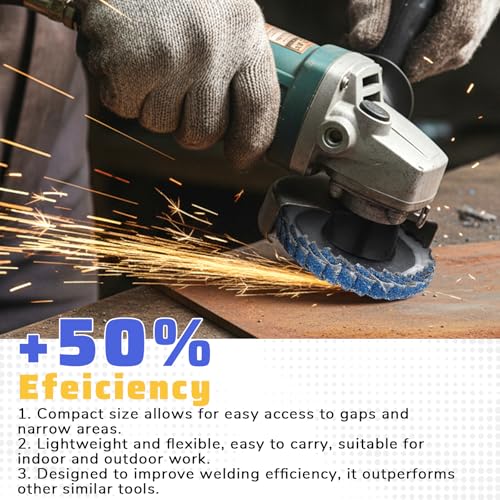 23 PCS Die Grinder Sanding Disc 2 Inch Roll Lock Rapid Replacement Sanding Discs Flat Flap Discs with 1/4" Holder, 40 60 80 120Grit for Wood Metal Sand ing, Rust Removal, Grinding and Finishing