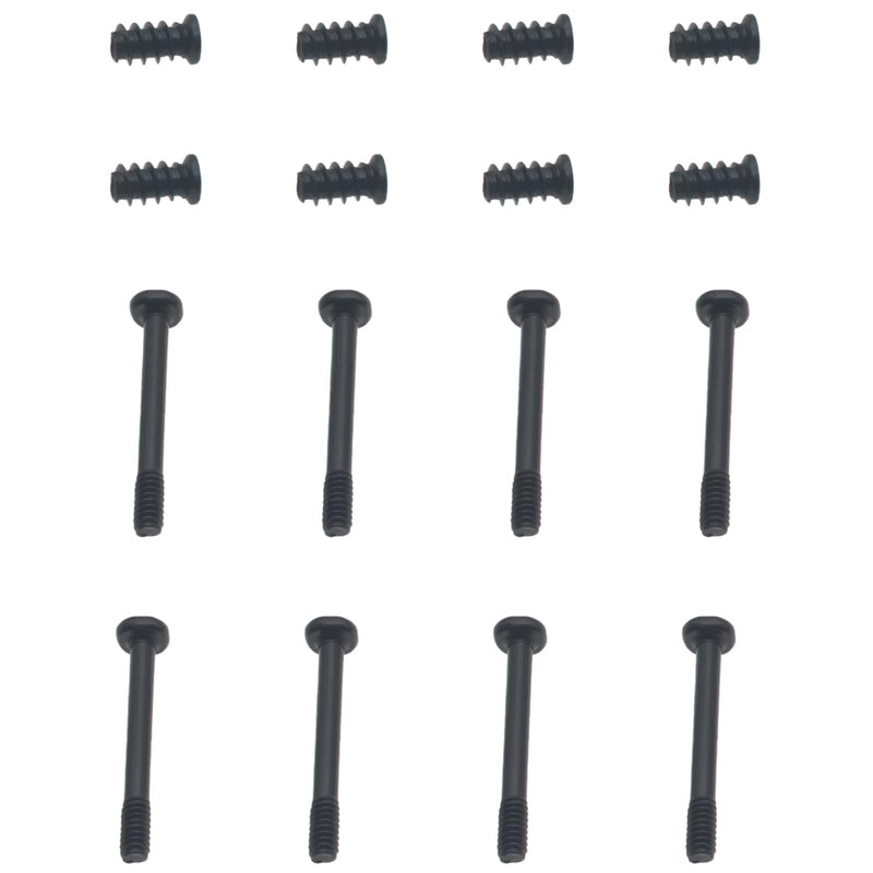 60 PCS Case Fan Long Short Screws Kit #6-32 x 30 MM and M5x10 MM Computer Chassis Fan Components Black Radiator Fan Screws for Computer Case Fan Mount