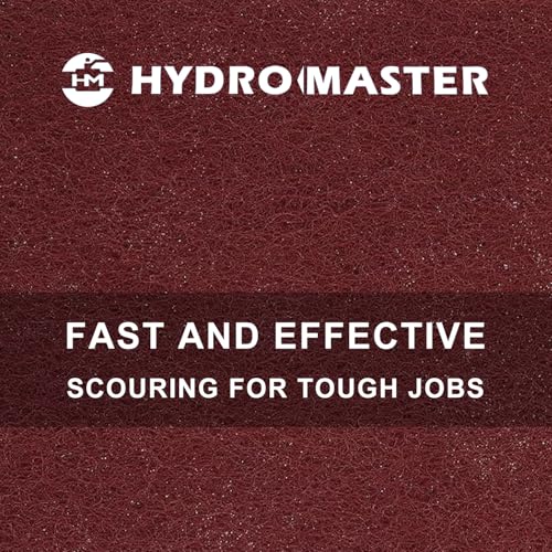 HYDRO MASTER Maroon Scuff Pads 6 x 9 Inch, 20 Pack Non-Woven Abrasive Sanding Pads, P320 Equivalent Surface Prep Pads for Paint Prep, Auto Body, Metal, Wood, Fiberglass, Wet & Dry