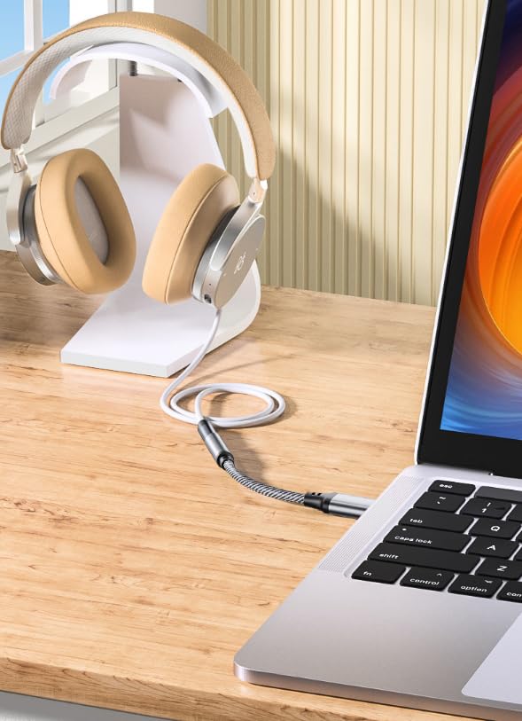 Hididi USB to 3.5mm Audio Jack Adapter, TRRS USB to Aux External Stereo Sound Card for Headphones PC