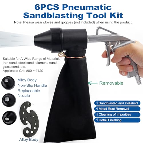 Handheld Sandblasting Kit, EU Style Connector