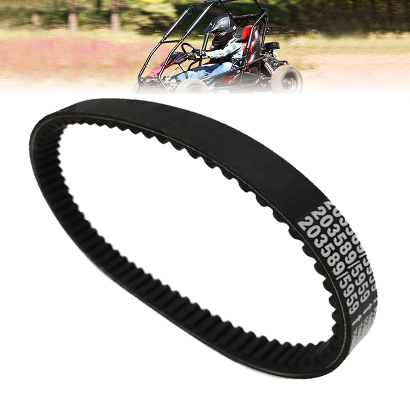 QYMOTO 3pcs 30 Series Go Kart Drive Belt 203589 for Coleman KT196 Go Cart CVT Torque Converter Belt Fits CK196-T,Manco 5959, Comet 203589 Asymmetrical Belt Murray 12-8487