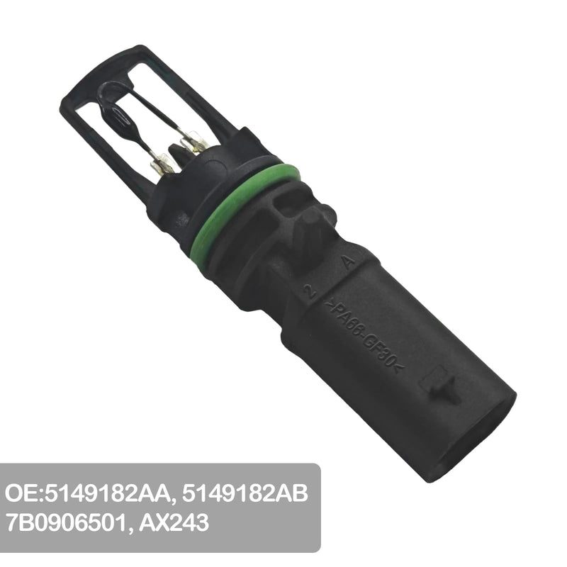 5149182AB Intake Air Temperature Sensor with Connector Pigtail Harness for Chrysler Dodge Jeep RAM - Replaces 5149182AB 5149182AA 7B0906501