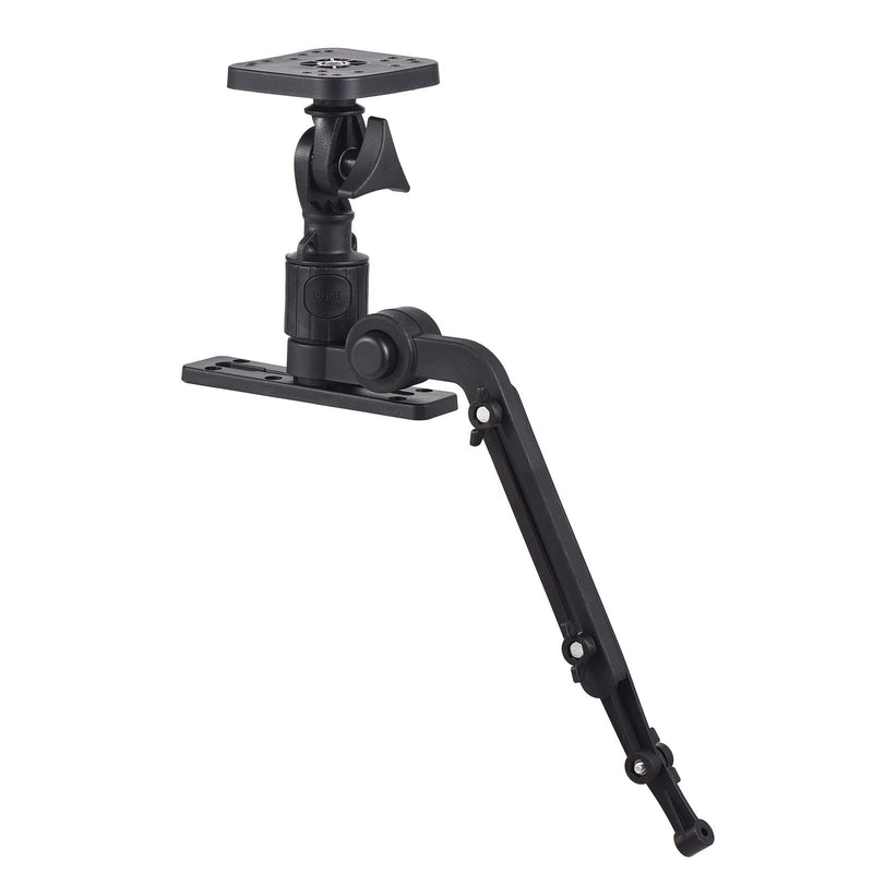 Lixada Universal Kayak Fish Finder Mount, Boat Transducer Mounting Arm with Telescoping 360° Swivel, Portable Fish Finder Mount Base Adapter for Marine Electronics