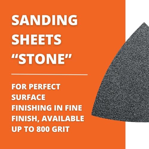 Fein Sanding Sheets for Natural and Artificial Stone 320 Grit, 50-Pack