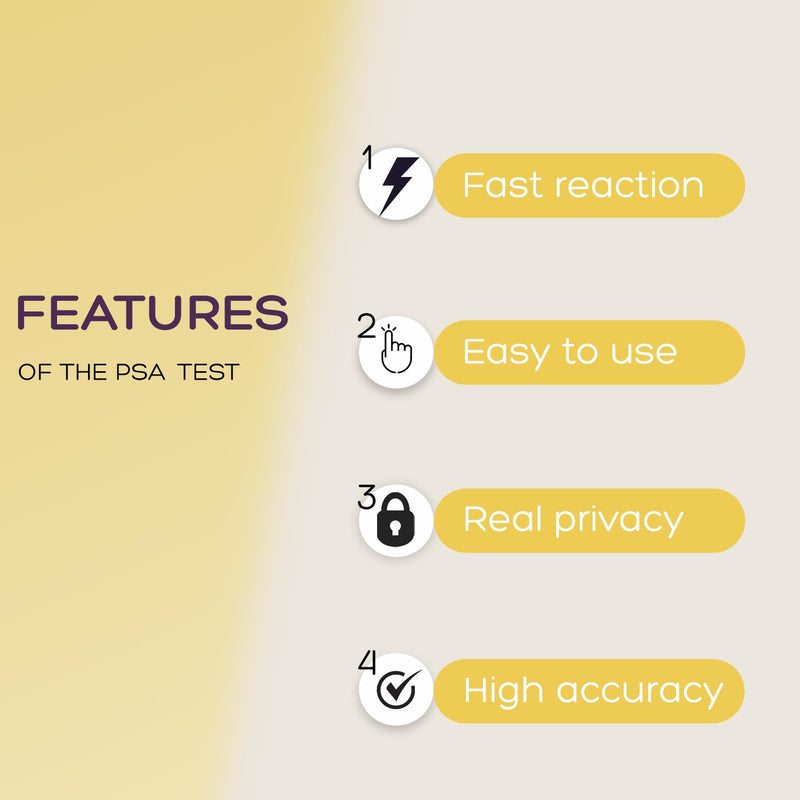 PSA Test Kit at Home PSA Health|PSA Rapid Test Kit for Men|Home PSA Test in 10 Minutes. Easy to Read, Accurate and Quick Results|Includes All Test Components