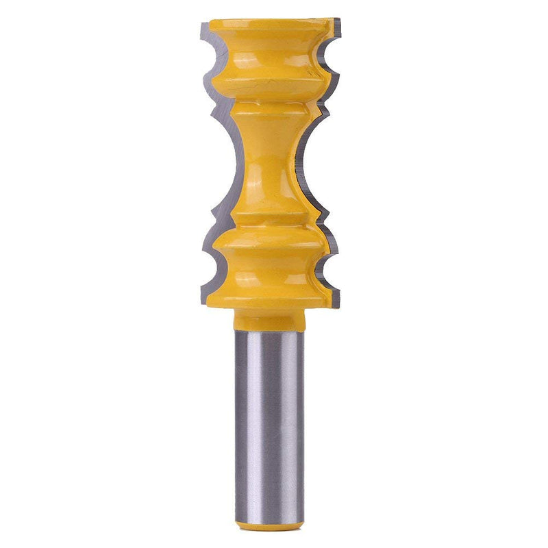 Crown Router Bit, 1/2" Shank Router Bit Large Elaborate Milling Cutter Chair Rail for Woodworking Tool