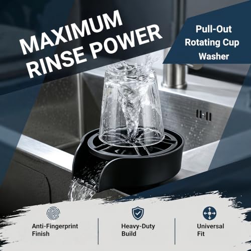Glass Rinser,Cup Washer for Sink,Cup Cleaner Sink Attachment