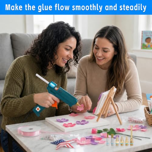 6-Piece Copper Hot Glue Gun Nozzle Set