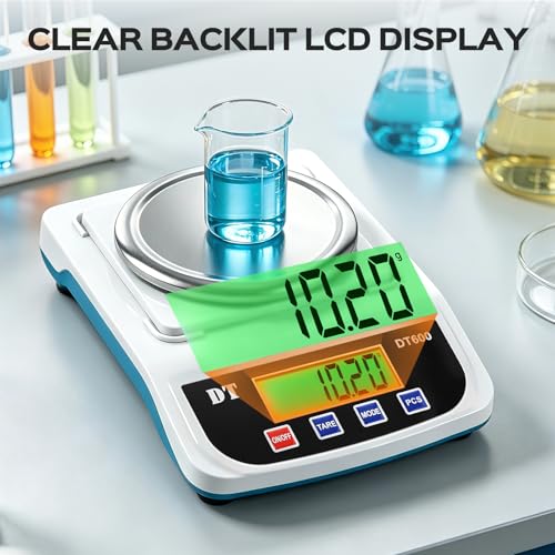 Bonvoisin Lab Scale 1000g x 0.01g Precision Electronic Scientific Scale Analytical Balance for Laboratory Jewelry Kitchen Industry 1000g 0.01g